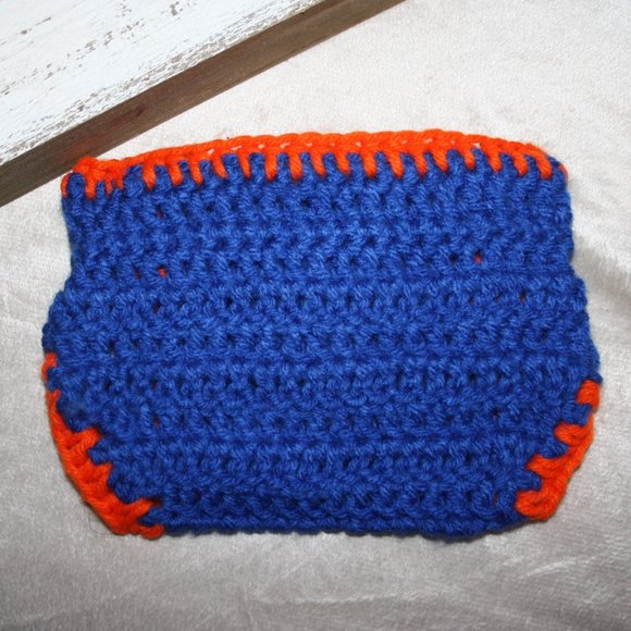 🧡 BLUE + ORANGE DIAPER COVER · 0–3 MO 💙 - Picture 5 of 5